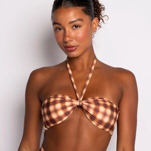 Skatie Cher Bikini Top in Maple